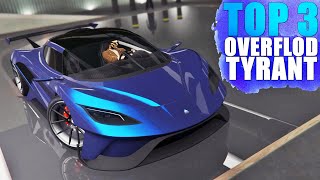 Overflod Tyrant  Best TOP 3 Customization Paint Job Guide  GTA ONLINE [upl. by Nekal]