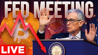 Fed Meeting vs Bitcoin📉 Jerome Powell LIVE🔴 [upl. by Sirah]