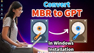 How to Convert MBR to GPT During Windows 11 or Windows 1087 Installation [upl. by Mackintosh]