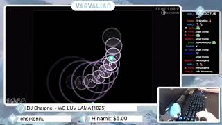 Live Varvalian  DJ Sharpnel  WE LUV LAMA 1025 996 4 💖 2xSB  osu [upl. by Pardner]