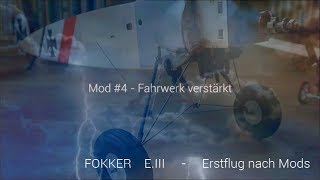 Fokker E III Eindecker WW1  Erstflug nach Mods  Die Montagsflieger [upl. by Jari508]