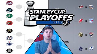 MY 2023 STANLEY CUP PLAYOFFS PREDICTION vs NHL 23 SIMULATION [upl. by Paget786]