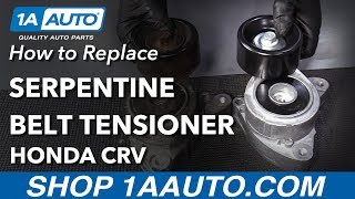 How to Replace Serpentine Belt Tensioner 0214 Honda CRV [upl. by Oster]