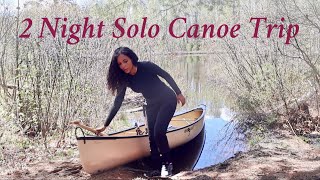 Solo Canoe Camping  Big Island Lake Wilderness [upl. by Ltsyrk]