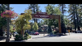 The Village at Big Bear Lake CA A nice peaceful stroll through our HUB for tourism 982023 [upl. by Yrrehc]