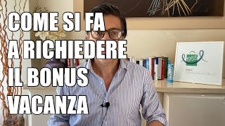 Come funziona il bonus vacanza [upl. by Yhotmit]