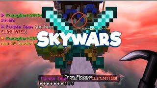 Minecraft But No Sword in Skywars [upl. by Enelrats498]