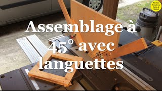 Assemblage languettes 45° [upl. by Asilahs]