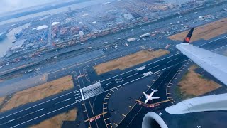 Air Canada Embraer 175 Takeoff from Newark [upl. by Samalla]