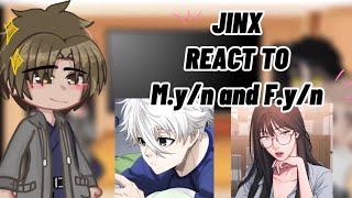 Jinx react to Myn and Fyn Gacha club RYUJIXD [upl. by Aramit]