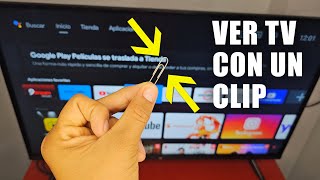 Cómo Ver TV Con un CLIP  ¿FUNCIONA ANTENA de Televisión Hecha con un Clip [upl. by Sivet]