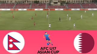 🔴 LIVE Nepal vs Qatar AFC U17 Asian Cup 2025 Qualifiers Live Match Updates [upl. by Melessa247]