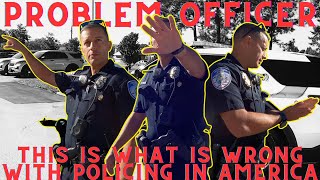 ARROGANT amp CONDESCENDING OFFICER THINKS HE’S GOD PATHETIC TYRANT DOESN’T EVEN KNOW 1st AMENDMENT🙄 [upl. by Killarney280]