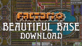 FACTORIO  Beautiful Base Map Download [upl. by Airtened]