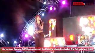 Songstress Gemma Griffiths on stage at the Kadoma Music Festival at The Odyssey [upl. by Asaert]