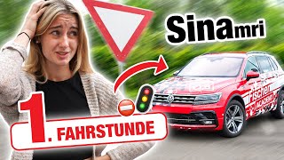 Erste Fahrstunde Schaltung mit Sinamri 😨  Fischer Academy [upl. by Ettezil]