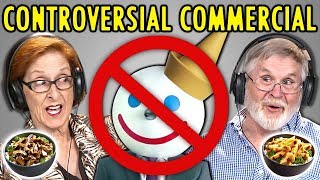 Elders React To Controversial “Balls” Commercial Jack In The Box Ad [upl. by Newnorb]