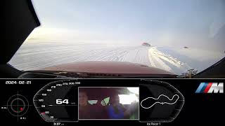 BMW M Ice Max training  Arjeplog Sweden  21 February 2024 [upl. by Brotherson]