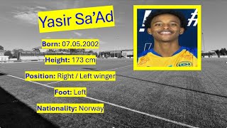 Yasir Sa’Ad  Winger [upl. by Yvad17]