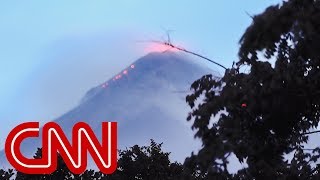 See residents flee erupting Fuego volcano in Guatemala [upl. by Adnilema]