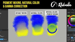 Pigment Mixing Natural Color amp Gamma Correction  Rebelle Tutorial [upl. by Walston]