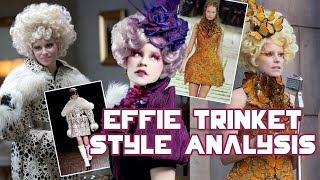 analyzing effie trinket’s outfits in the hunger games 🎀🥀🦋 [upl. by Enelyam]