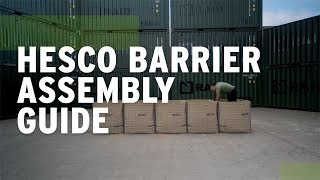 HESCO BARRIER assembly guide [upl. by Laktasic]