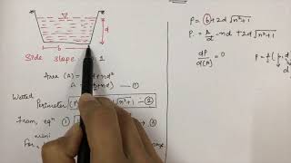 Hydraulically Efficient Trapezoidal Channel Section [upl. by Annmaria]