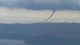 Japan tornadoes captured on camera [upl. by Oiziruam608]