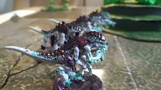 Solohammer Tyranids vs Dark Eldar 450pts Warhammer 40k 3rd edition [upl. by Yknip]