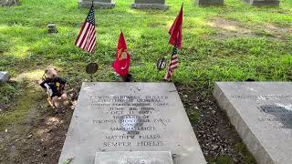 Marine Corp Chesty Puller grave site tribute video [upl. by Yerffej]