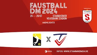 HIGHLIGHTS Faustball DM 2024  Halbfinale 4 TSV Hagen 1860  TV VaihingenEnz [upl. by Noyar419]