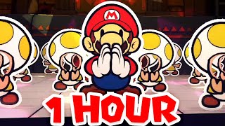 Paper Mario The Origami King  Thrills at Night Dance Scene 1 HOUR [upl. by Assertal]