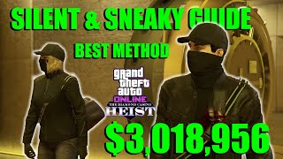 BEST METHOD TO COMPLETE CASINO HEIST SILENT AND SNEAKY ONLY TWO PLAYERS IN GTA ONLINE 2024 [upl. by Nnalyrehs]