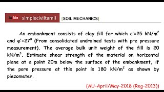 Shear strength problem 1 [upl. by Harbed]