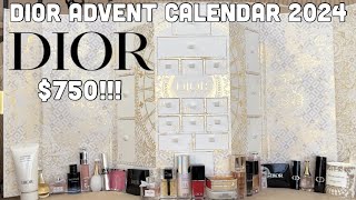 Dior Advent Calendar 2024⭐️  750 Dior Advent Calendar WORTH IT [upl. by Gearalt]