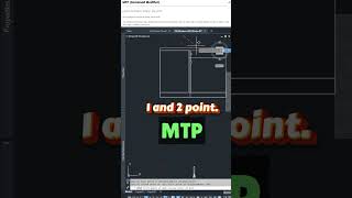 AutoCAD MTP Command shorts tutorialautocad autodeskcad autocad2d autocadtipsautocadtutorial [upl. by Evalyn]