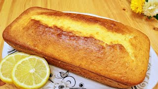 CAKE AU CITRON TRÈS FACILE vous ferez ce cake moelleux tous les jours un délice 😋 [upl. by Cissej569]