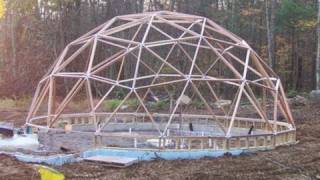 Geodesic Dome Greenhouse  Part 8  ASSEMBLING THE DOME [upl. by Kara-Lynn907]