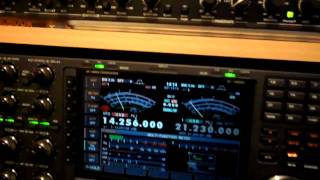 Ham radio shack G0SEC quick tour and QSO with Tony IZ6BXV [upl. by Kendricks148]