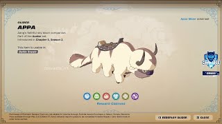 how to unlock the appa glider Fortnite Open 6 chakras to unlock then Appa glider [upl. by Metabel643]