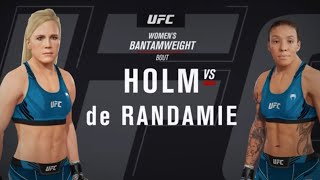 Holly Holm vs Germaine de Randamie Ufc 4 [upl. by Wald92]