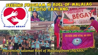 Feeding Program of Roel of Malalag in Partnership with Project BÈGAY Roel of Malalag [upl. by Odnama]