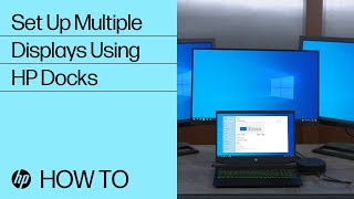 Setting Up Multiple Displays Using HP Docks  HP Docks  HP Support [upl. by Ilwain]