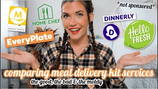 Comparing Home Chef Hello Fresh EveryPlate Dinnerly amp Marley Spoon NOT SPONSORED HONEST REVIEW [upl. by Jauch744]