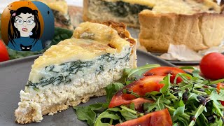 Savory CHICKEN Quiche Recipe With Spinach In 2 Delicious Layers [upl. by Lime]