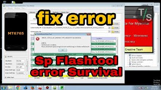 sp flashtool error status sec imghdr type mismatch 0xC0020029 survial [upl. by Lukasz768]