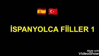 VERBOS  İSPANYOLCA FİİLLER 1 [upl. by Allie]