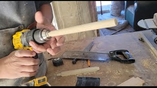 Como hacer bastones de madera [upl. by Anuahsal]