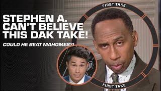 Stephen A rolls his eyes at Gary Striewski’s Dak Prescott take 👀  First Take [upl. by Naesed]